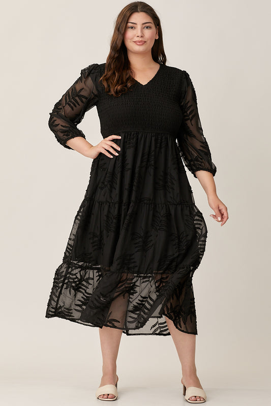 The "Every Occasion" Black Midi Dress (Curvy)