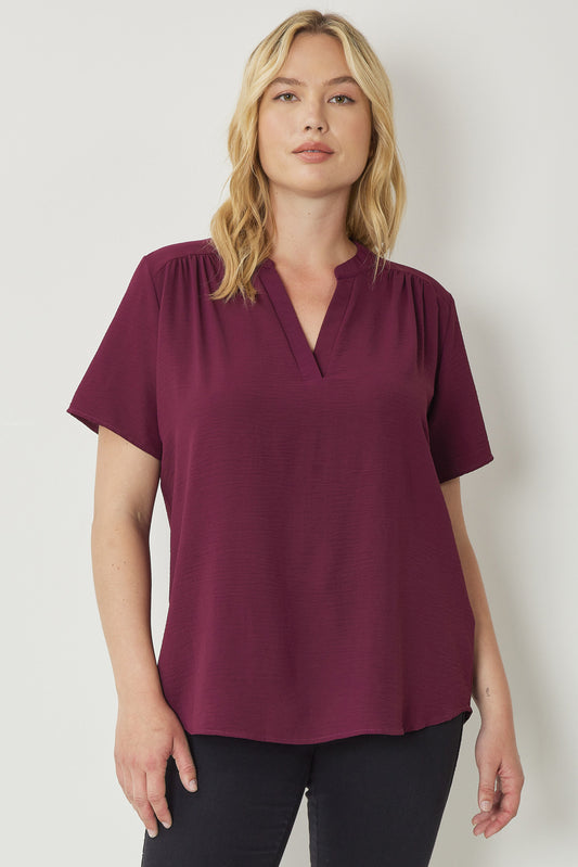 Plum Work Wear Top