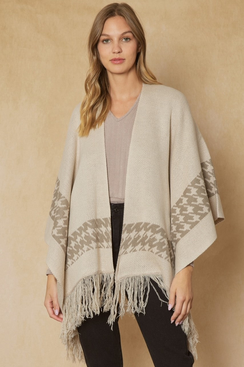 Herringbone Cream Wrap