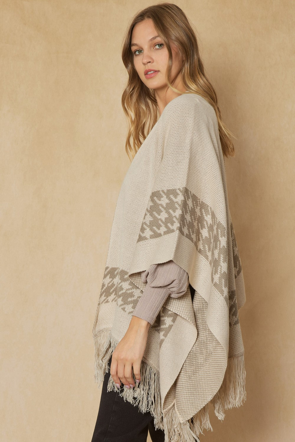 Herringbone Cream Wrap