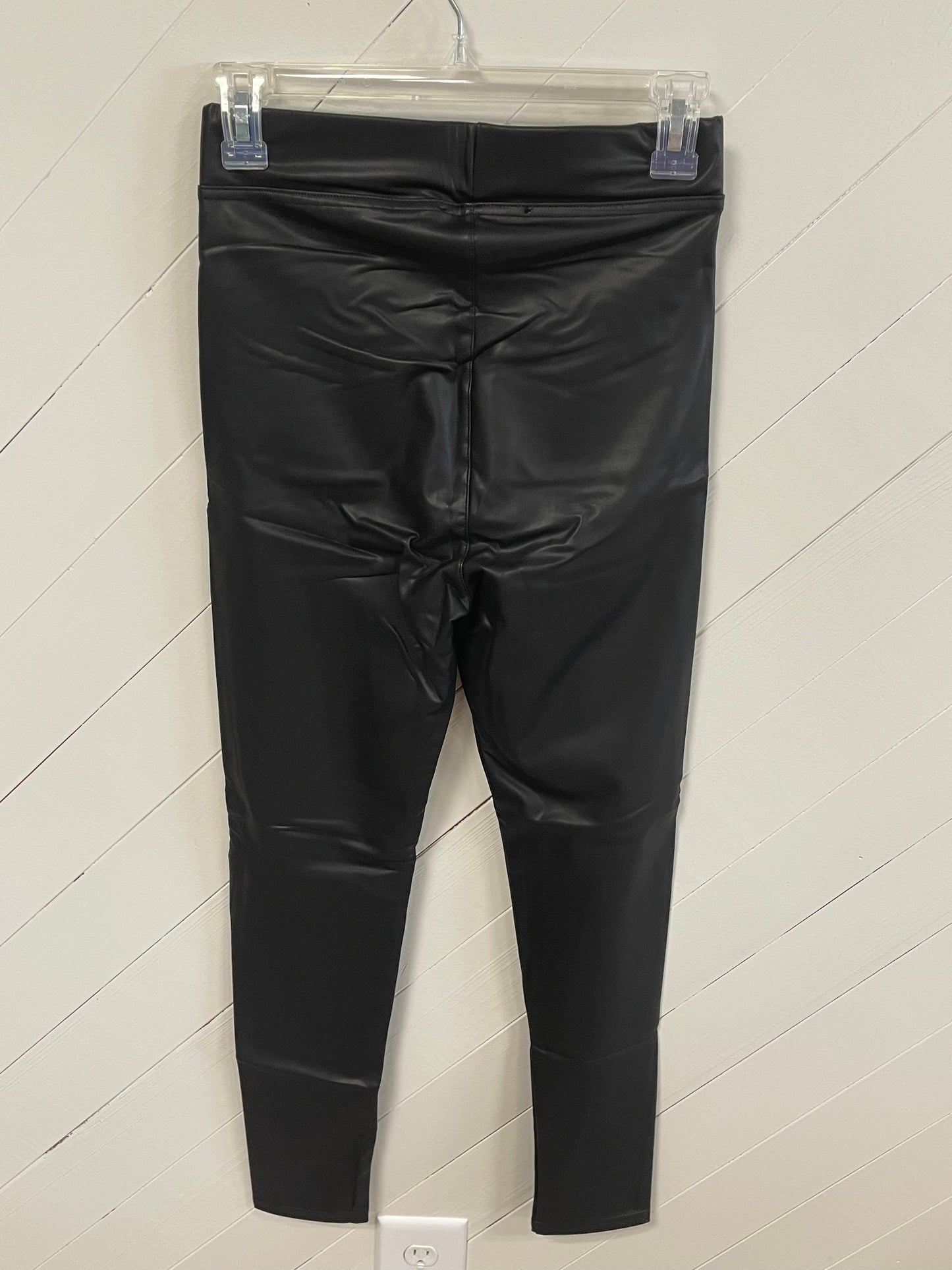 Black Faux Leather Leggings