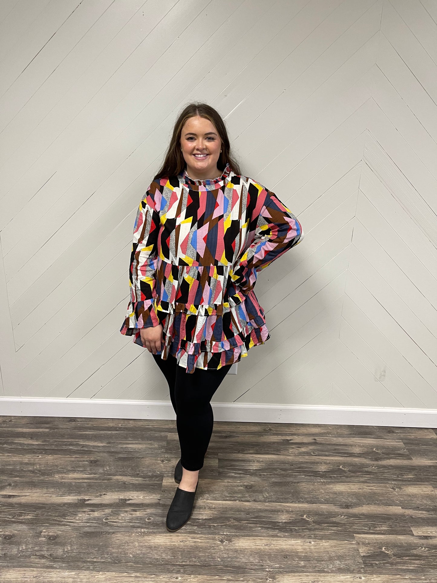 Crazy Colors Peplum Tunic